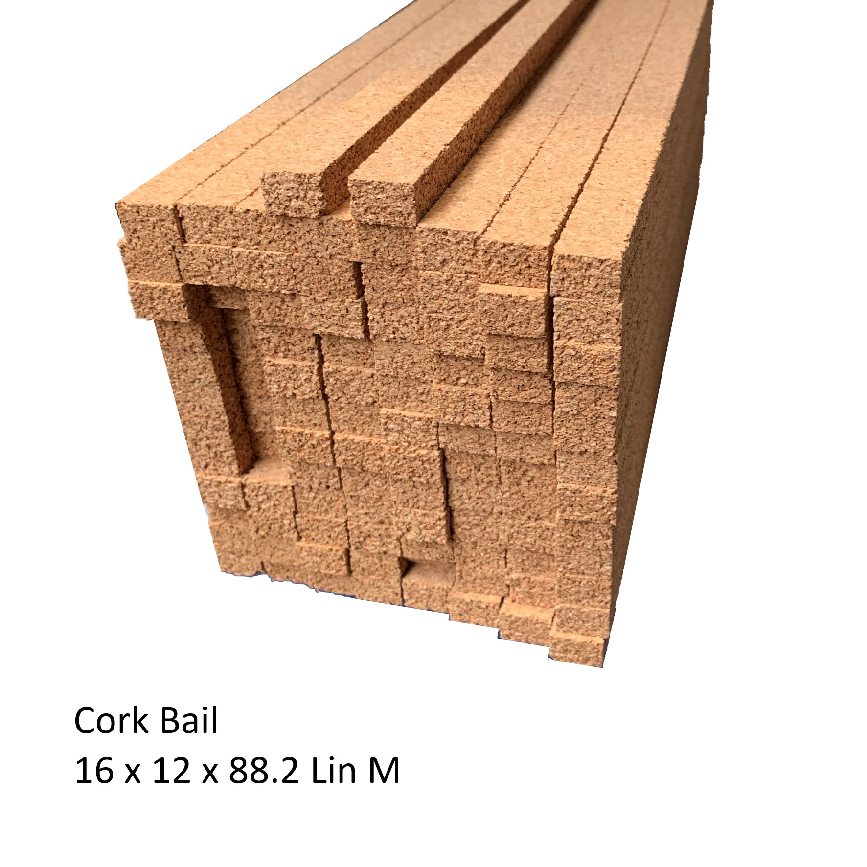 12x22mm Cork Expansion Strip - 3Ft / 910mm Long Pieces