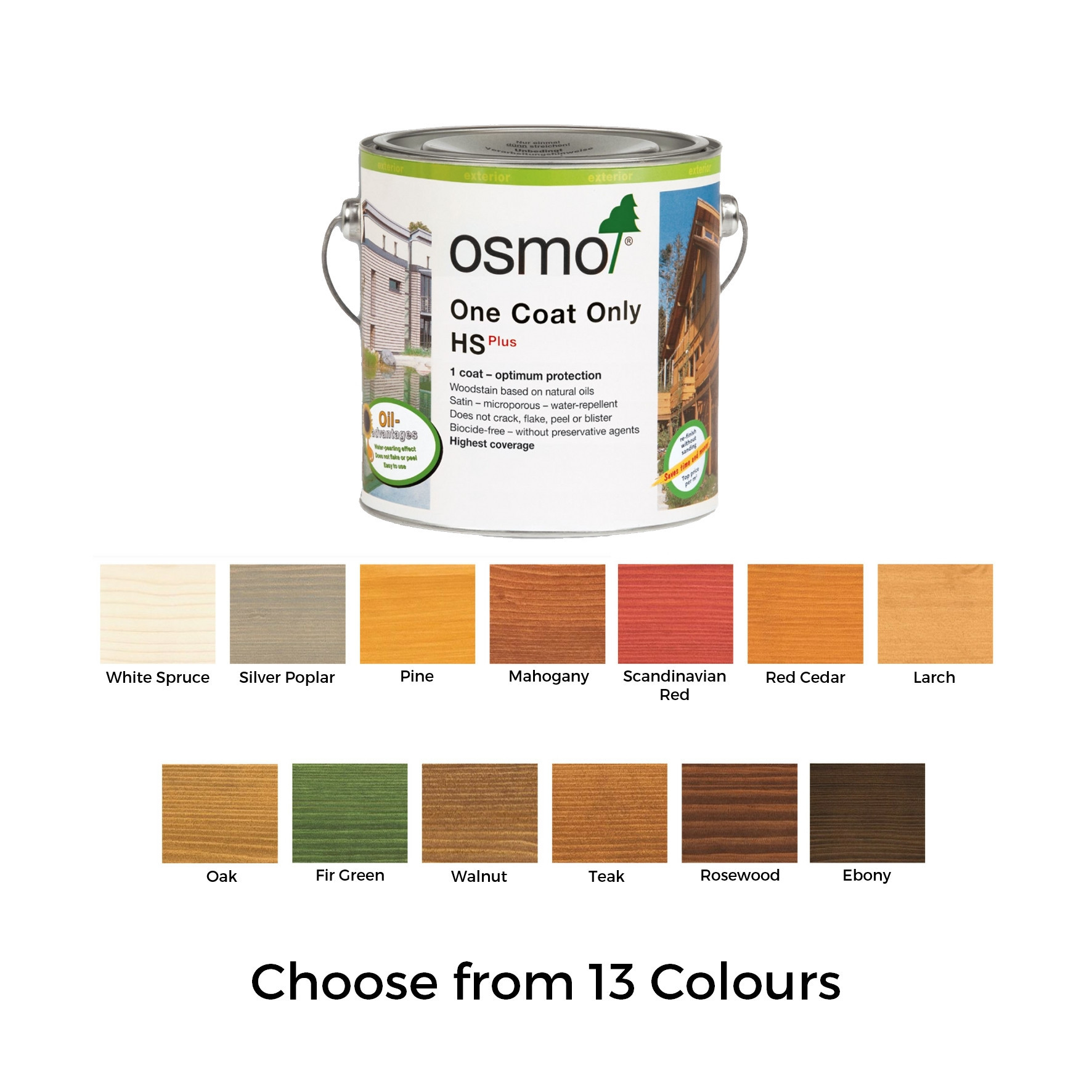 Osmo - One Coat Only HS Plus - Ebony - 9271D | Floorstock Ltd